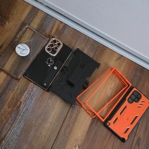Black and Orange Phone Cases